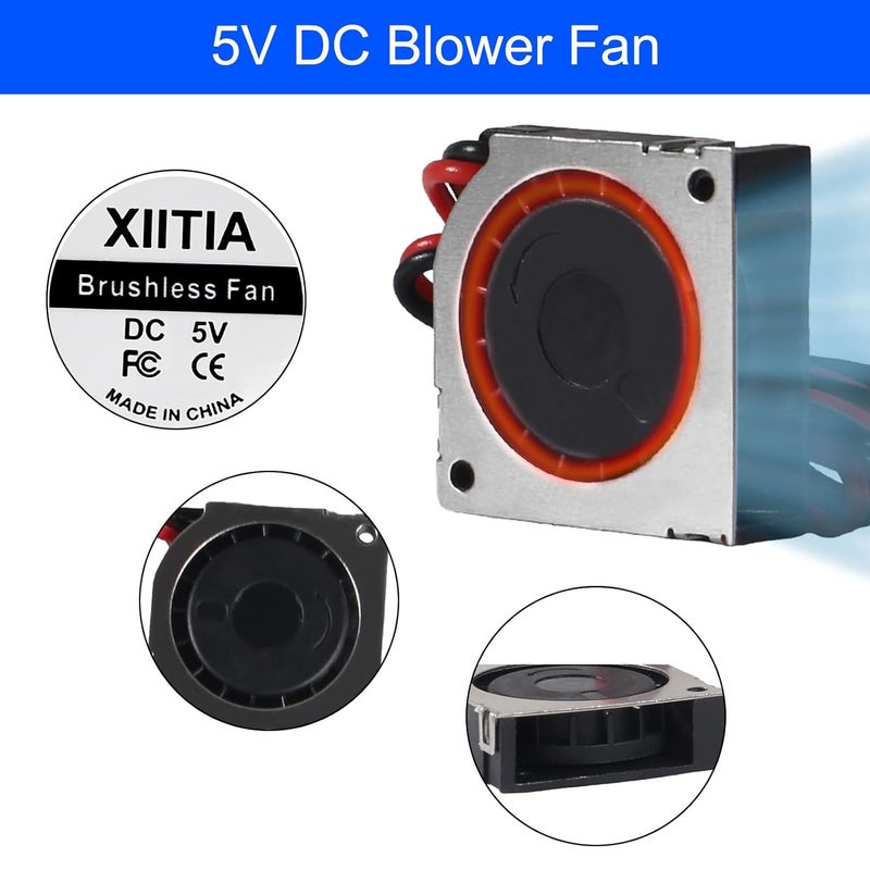 XIITIA 6pcs DC 20mm Fan 5V 2006/20x20x6mm Sleeve Bearings Brushless DC Cooling Blower Fan with 2 Pin Terminal for 3D Printer Parts - Image 5
